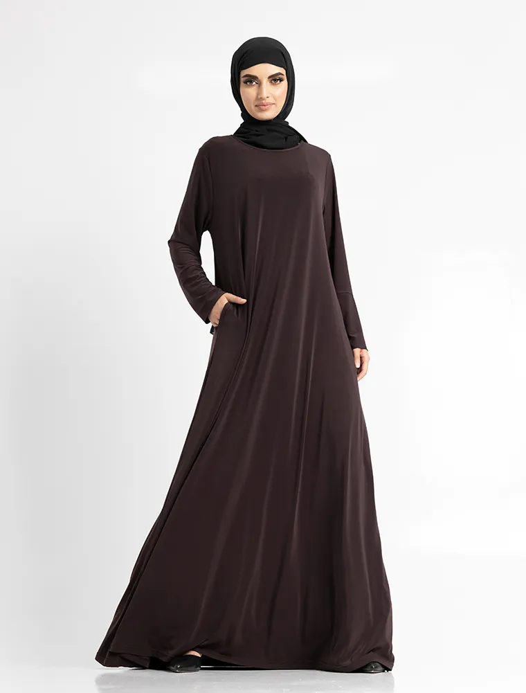 Chocolate Inigo Abaya