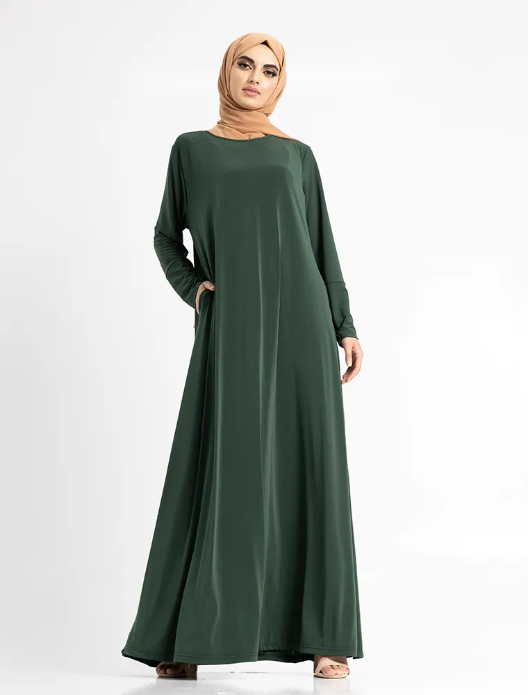 Bottle Green Inigo Abaya