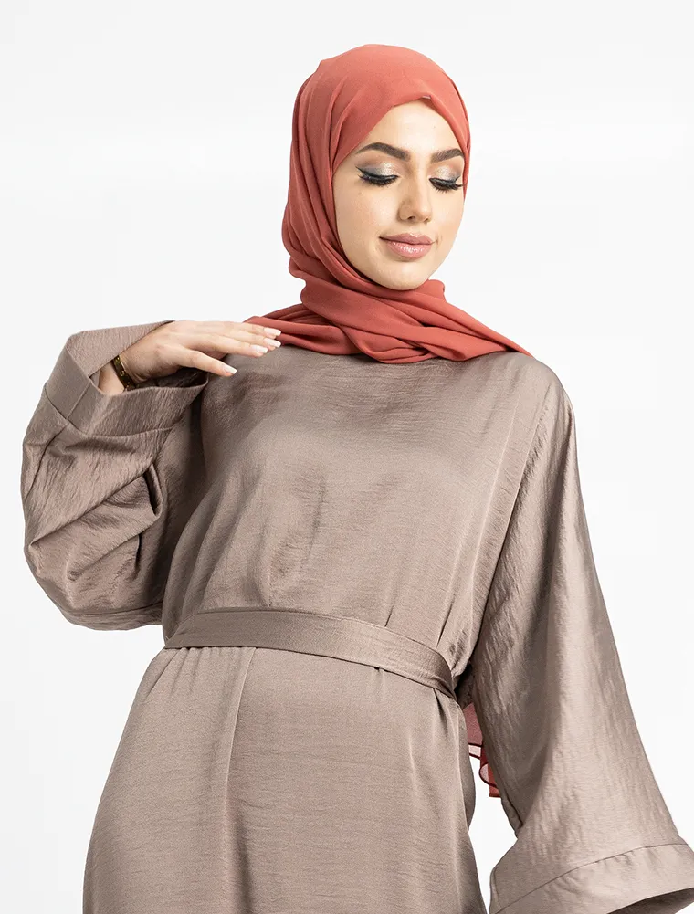 Mocha Silky Abaya
