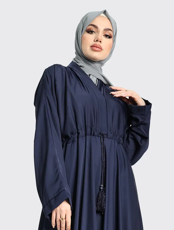 Navy Fozia Abaya