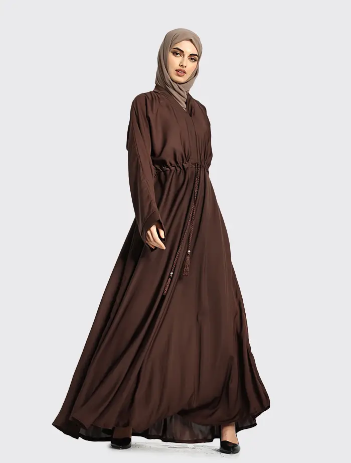 Chocolate Fozia Abaya
