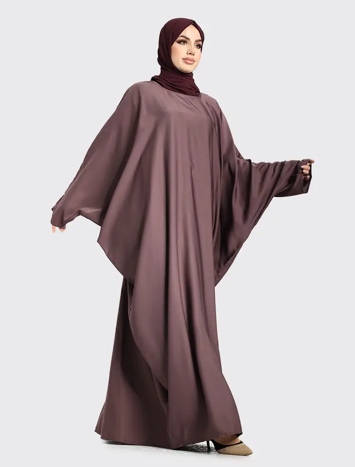 Mauve Batwing Abaya