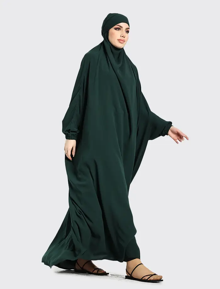 Bottle Green 1 Piece Jilbab