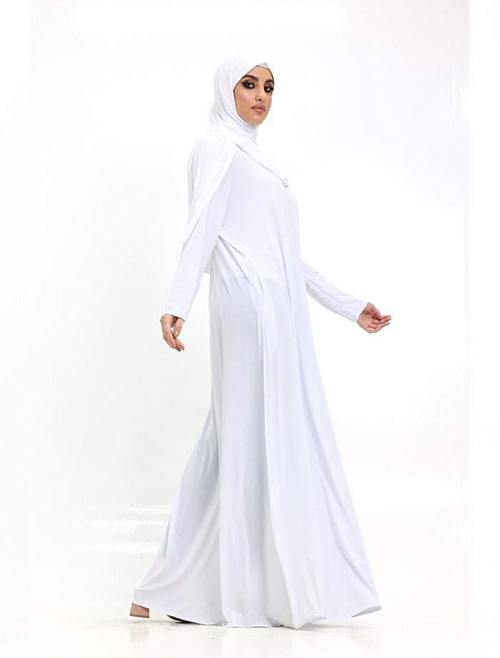 White Inigo Abaya