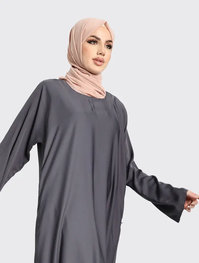 Grey Basic Abaya