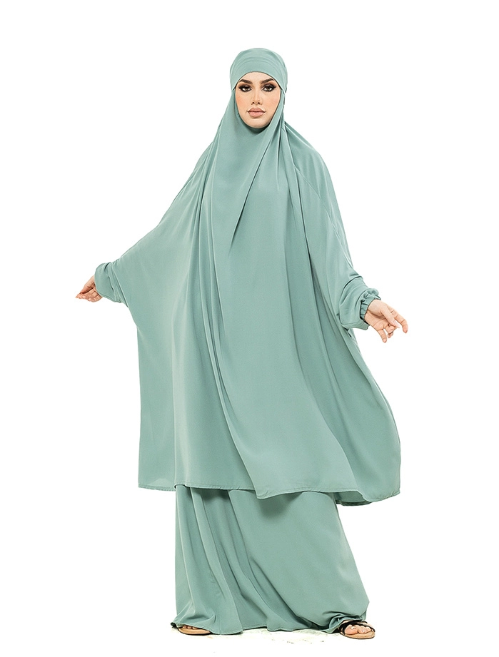 Mint 2 Piece Jilbab