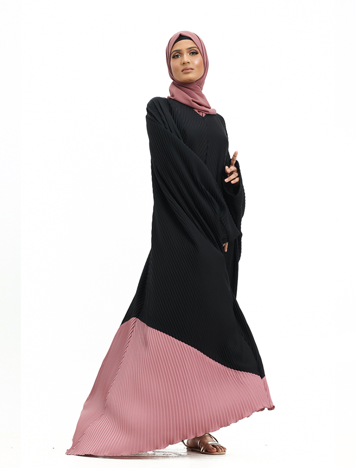 Rose Pleated Batwing