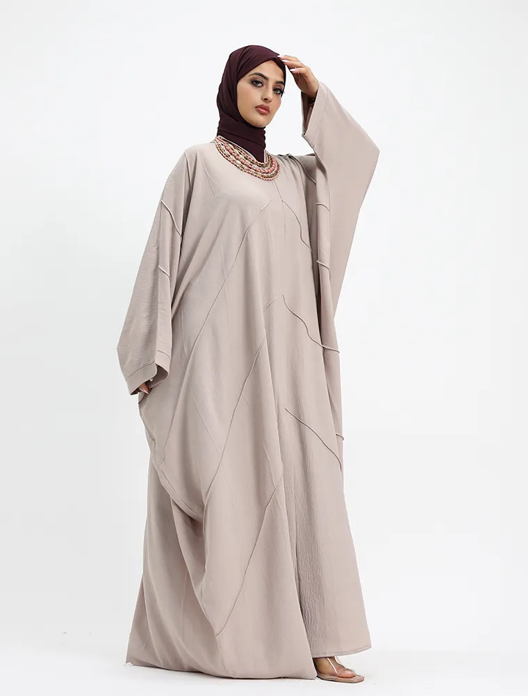 Beige Linen Feel Batwing